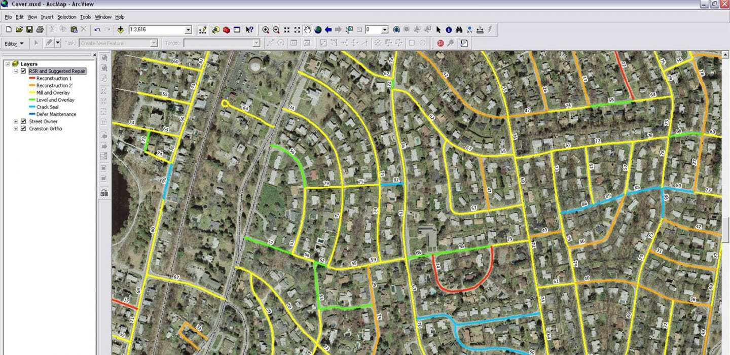 Cranston Ri Gis Map Pavement Management Program - Beta Group