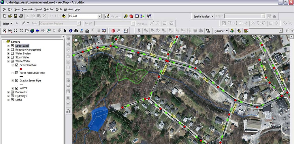 Uxbridge Sewer mapping