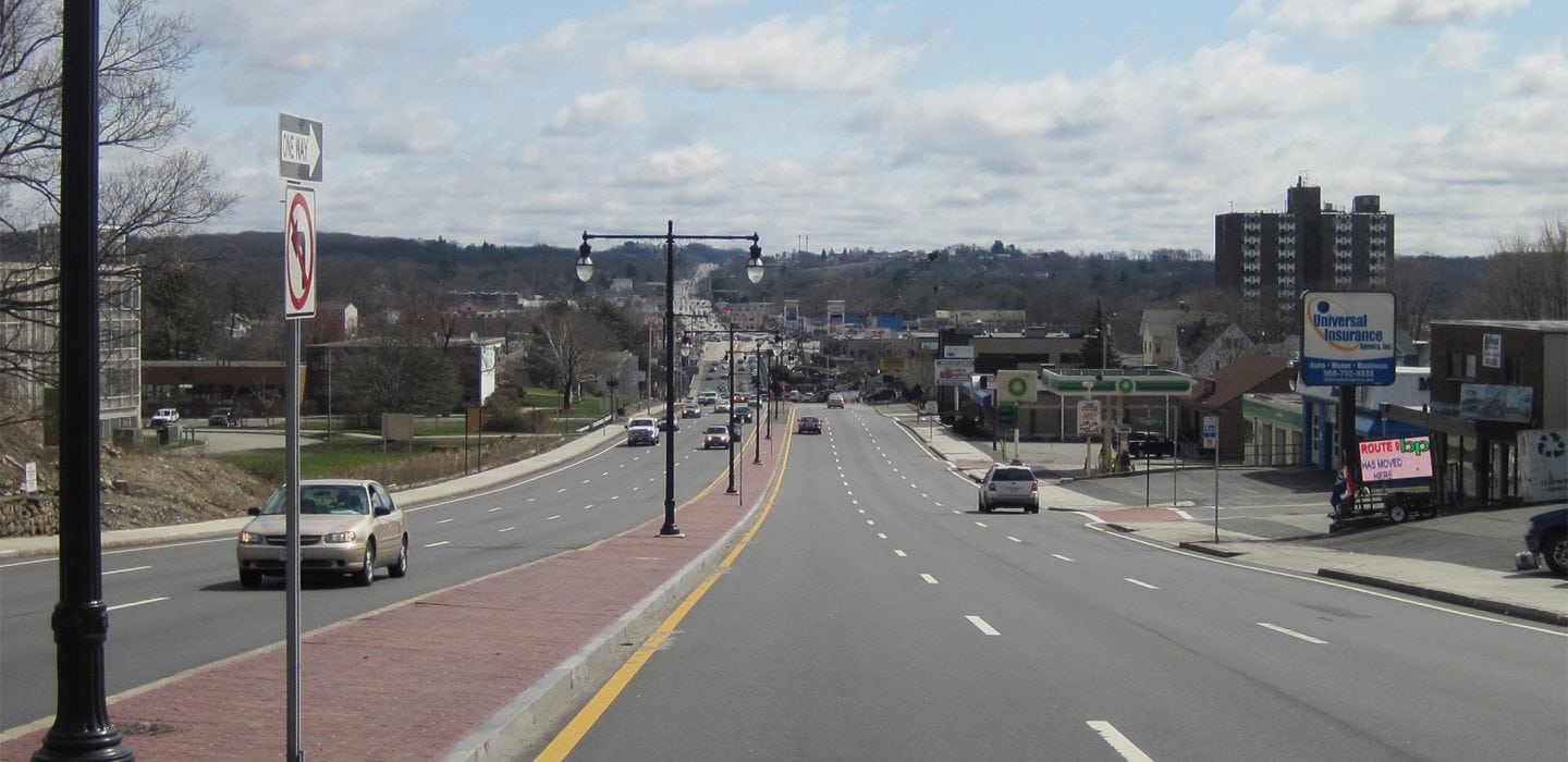 Belmont street roadway traffic